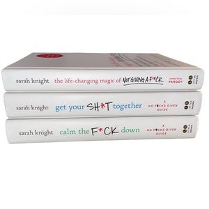A No-F*cks Given Guide (Set of 3) Funny Motivational Books by Sarah Knight